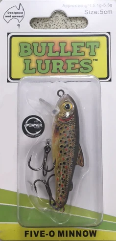 Bullet Lure 5cm Floating Brown Trout – Noojee Bush Goods